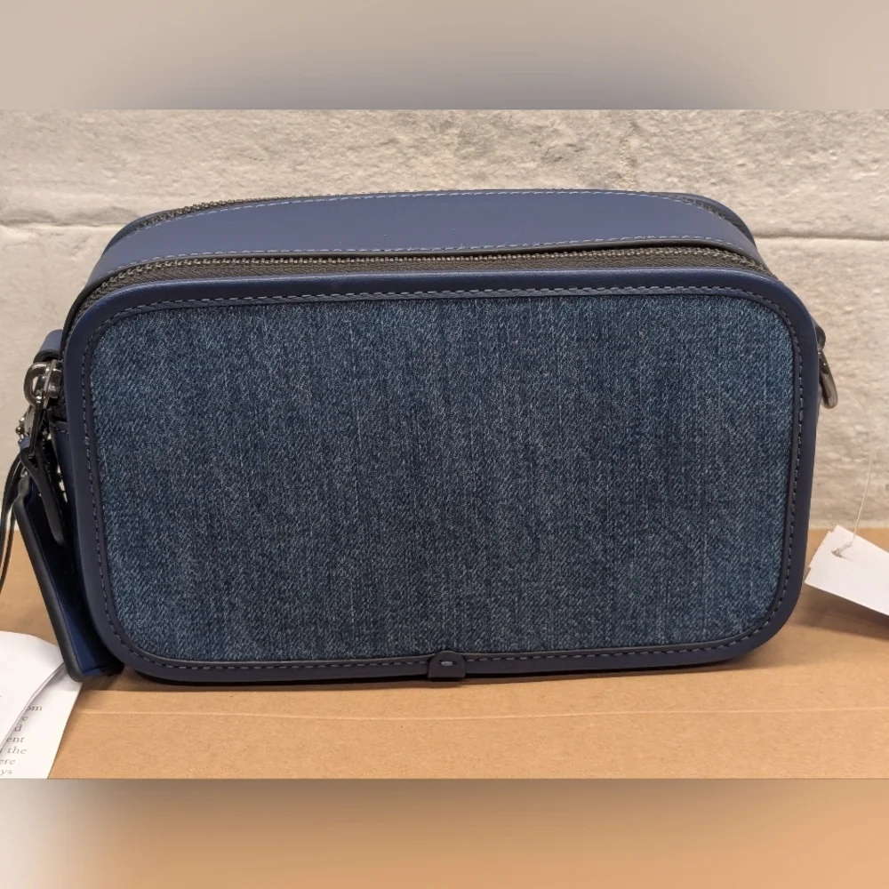 Coach Wyatt Crossbody Bag - NWT - Denim/Blue 7.75x4.5 Inches - Picture 6 of 14